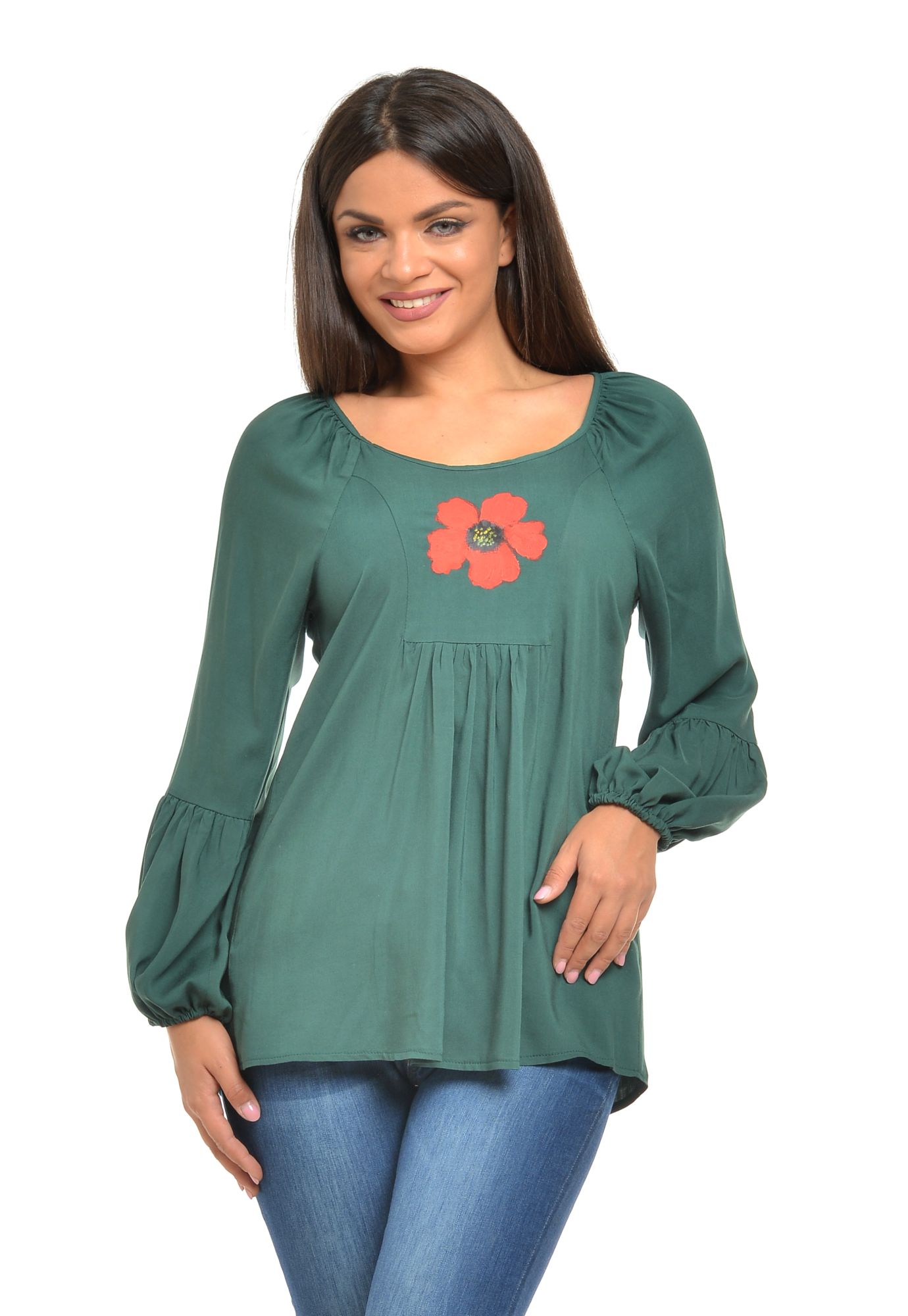 Bluza Dama platca Verde Boho